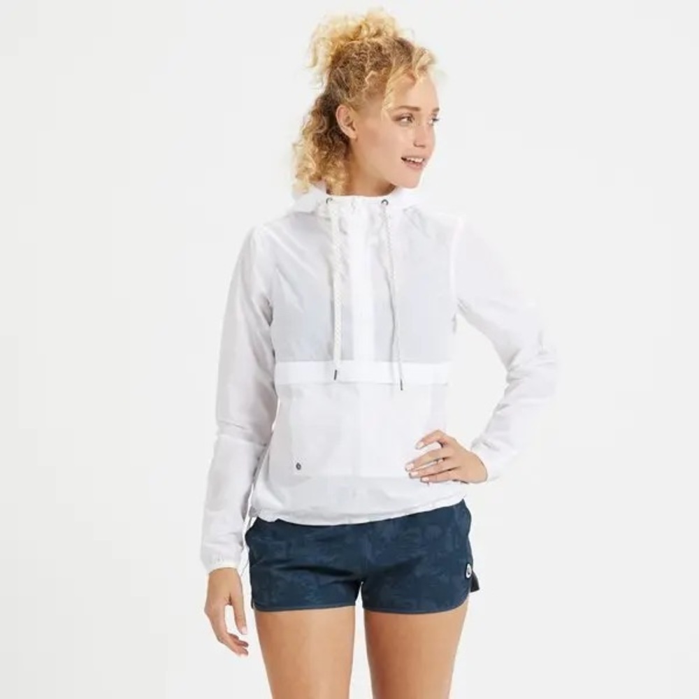 Vuori Lightweight White Windbreaker